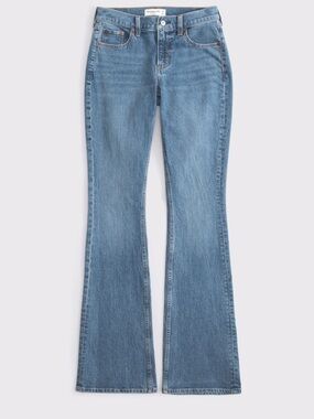Abercrombie Mid-Rise Curve Love Bootcut Jeans